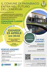 Energia rinnovabile: un incontro per aderire alla Comunit� Energetica di Parabiago