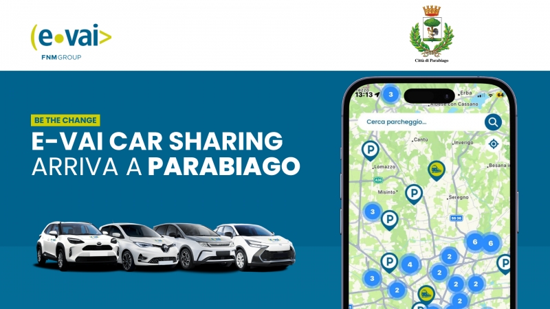 img title Il Comune lancia un servizio di car sharing con vetture ibride in collaborazione con E‑VAI