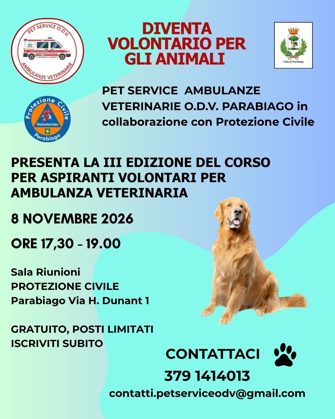 III Edizione del Corso per Aspiranti Volontari per Ambulanza Veterinaria